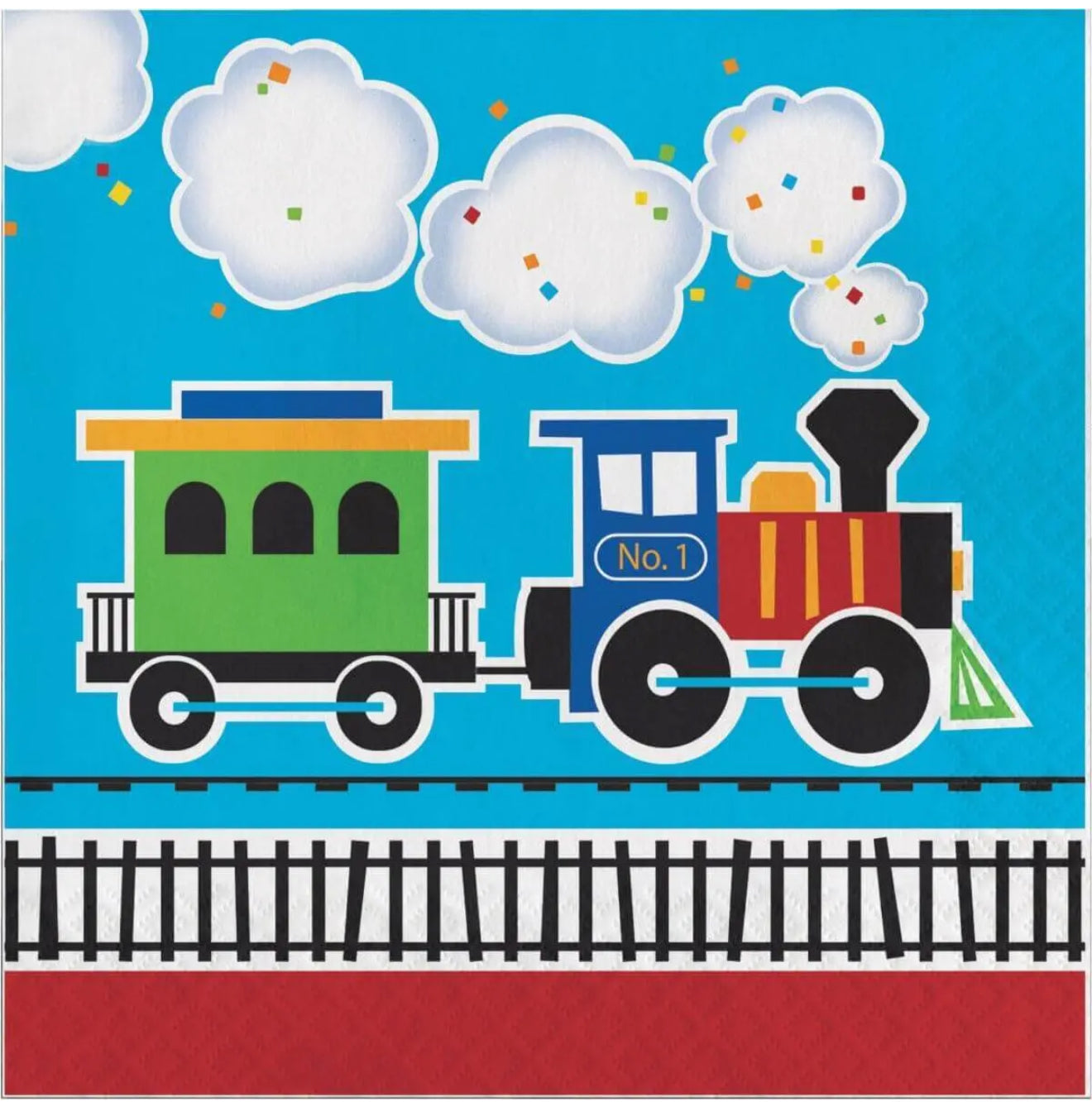 All Aboard Train Luncheon Napkins