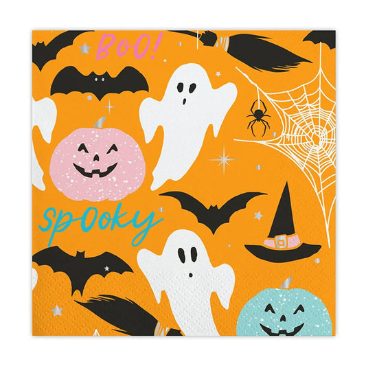 Multi Halloween Beverage Napkins