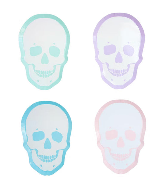 Pastel Skull Dinner Plates