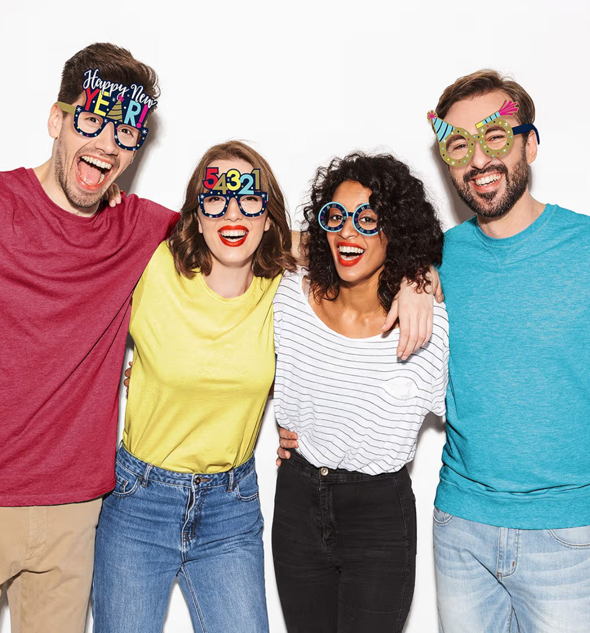 Printed New Year’s Paper Eyeglasses