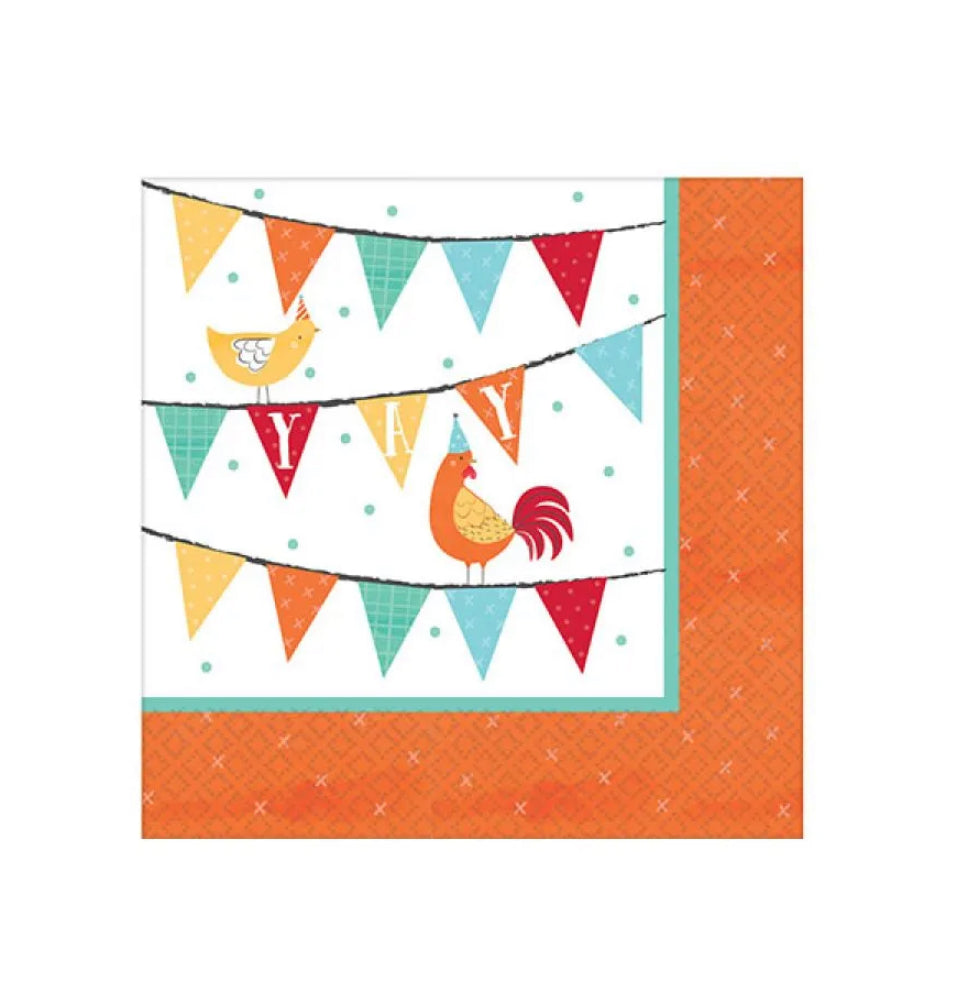 Barnyard Birthday Small Napkins
