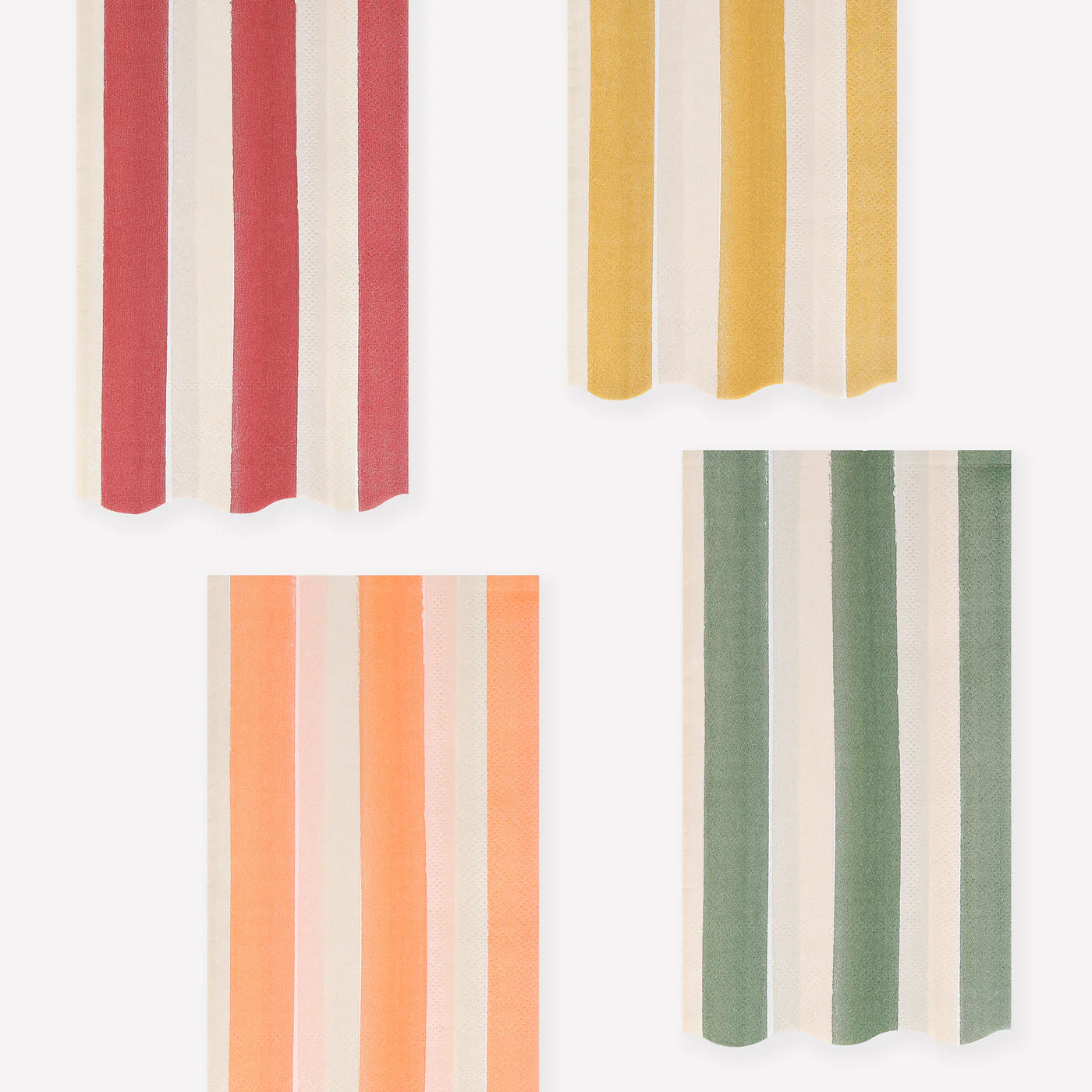 Fall Stripe Guest Napkins
