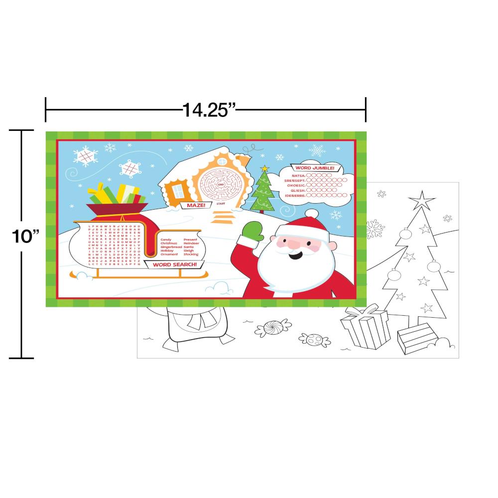 Christmas Activity Placemats