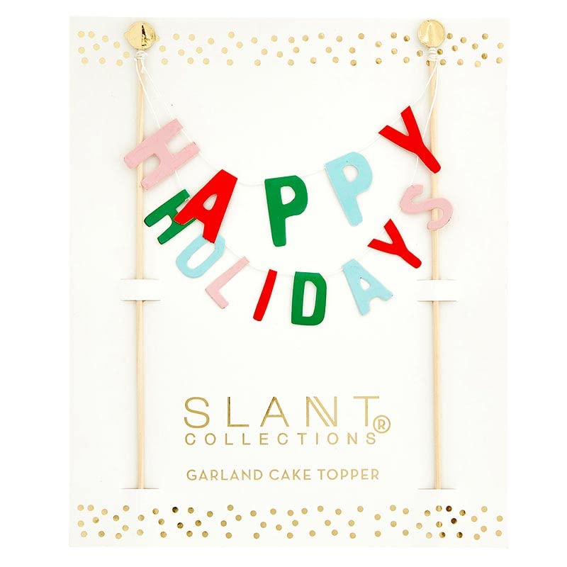 Happy Holidays Cake Topper