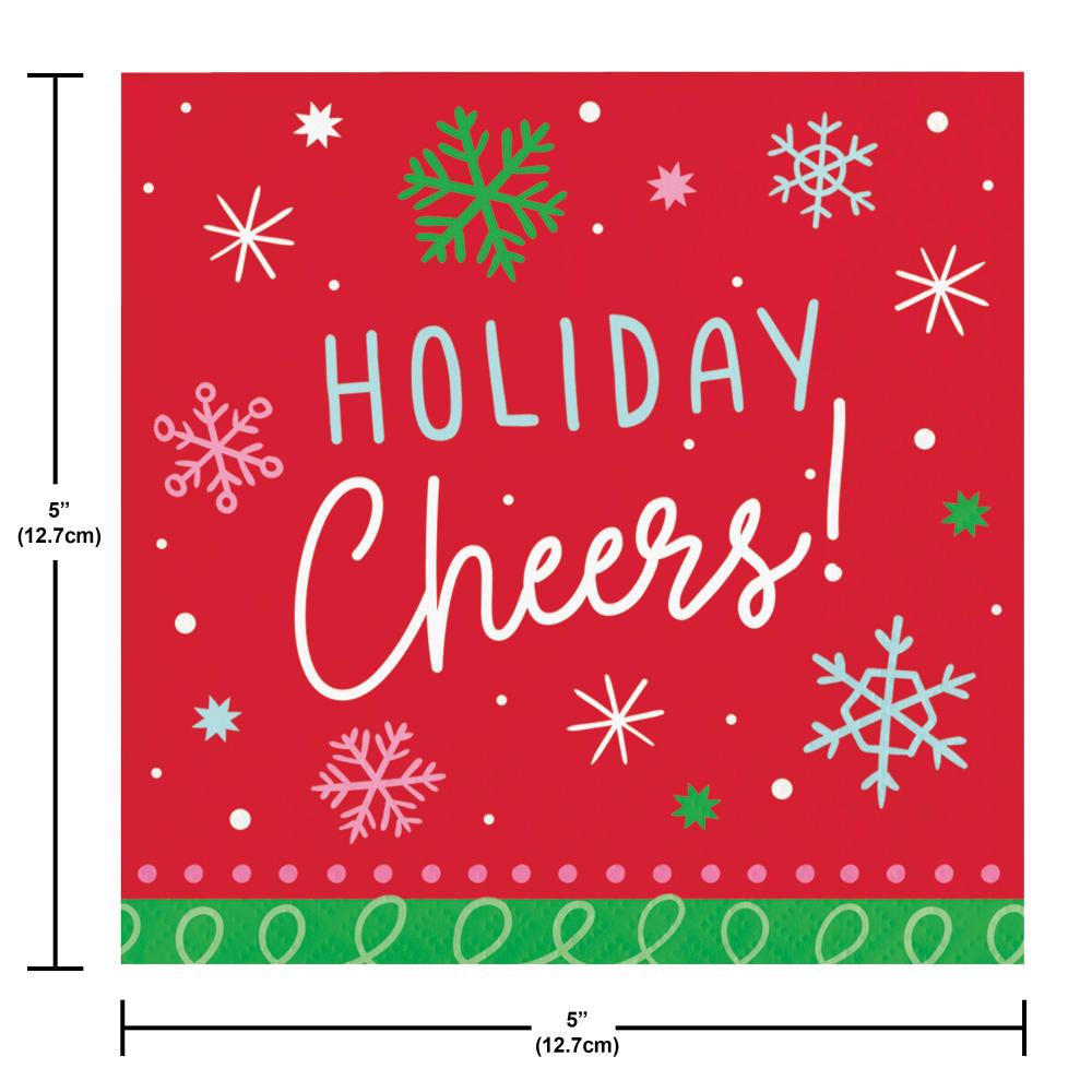 Holiday Cheers! Beverage Napkins