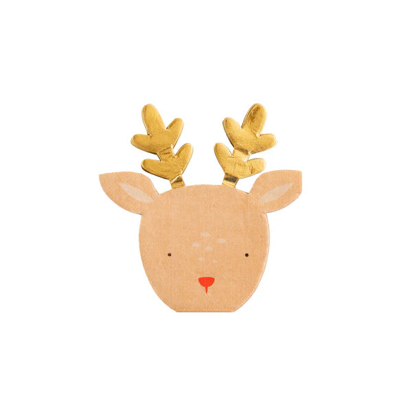Dear Rudolph Shaped Napkins