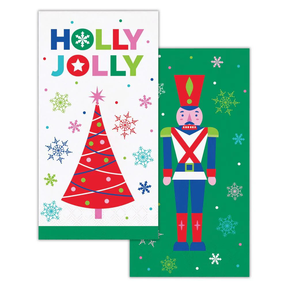 Joyful and Jolly Guest Napkins