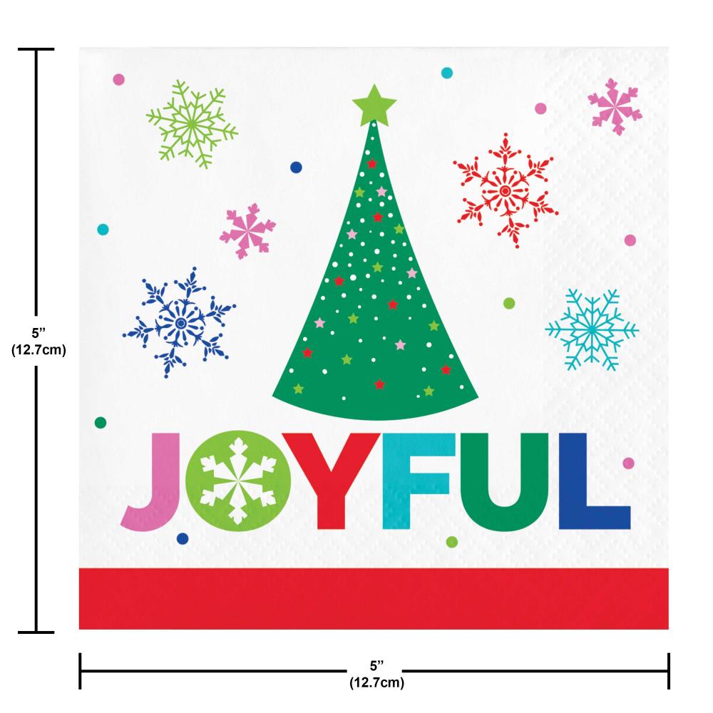 Joyful Beverage Napkins