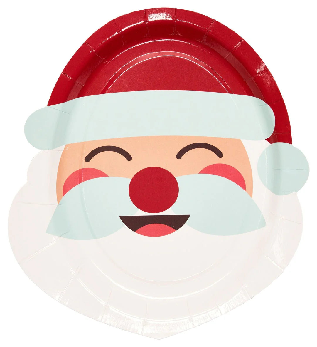 Holly Jolly Santa Paper Plates