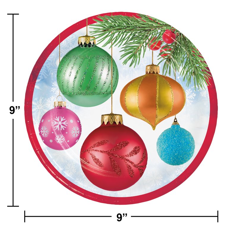 Bright Ornaments Dinner Plates