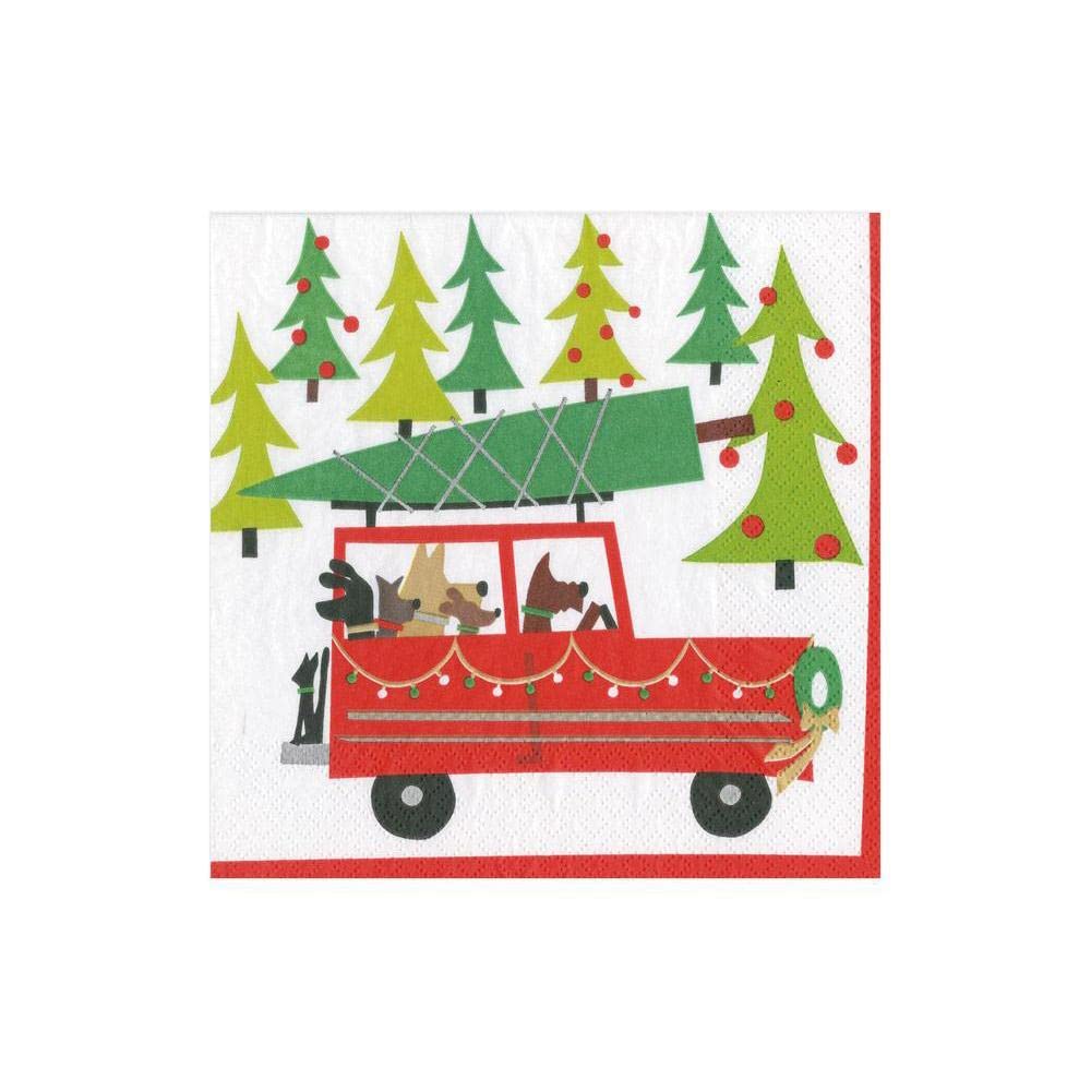 Doggy Tree Adventure Luncheon Napkins