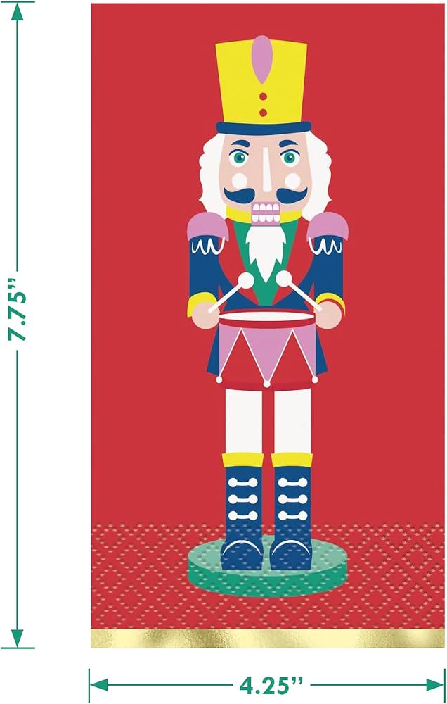 Vibrant Christmas Guest Napkins