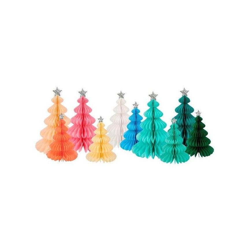 Tree Honeycomb Trees Decorations (x10)