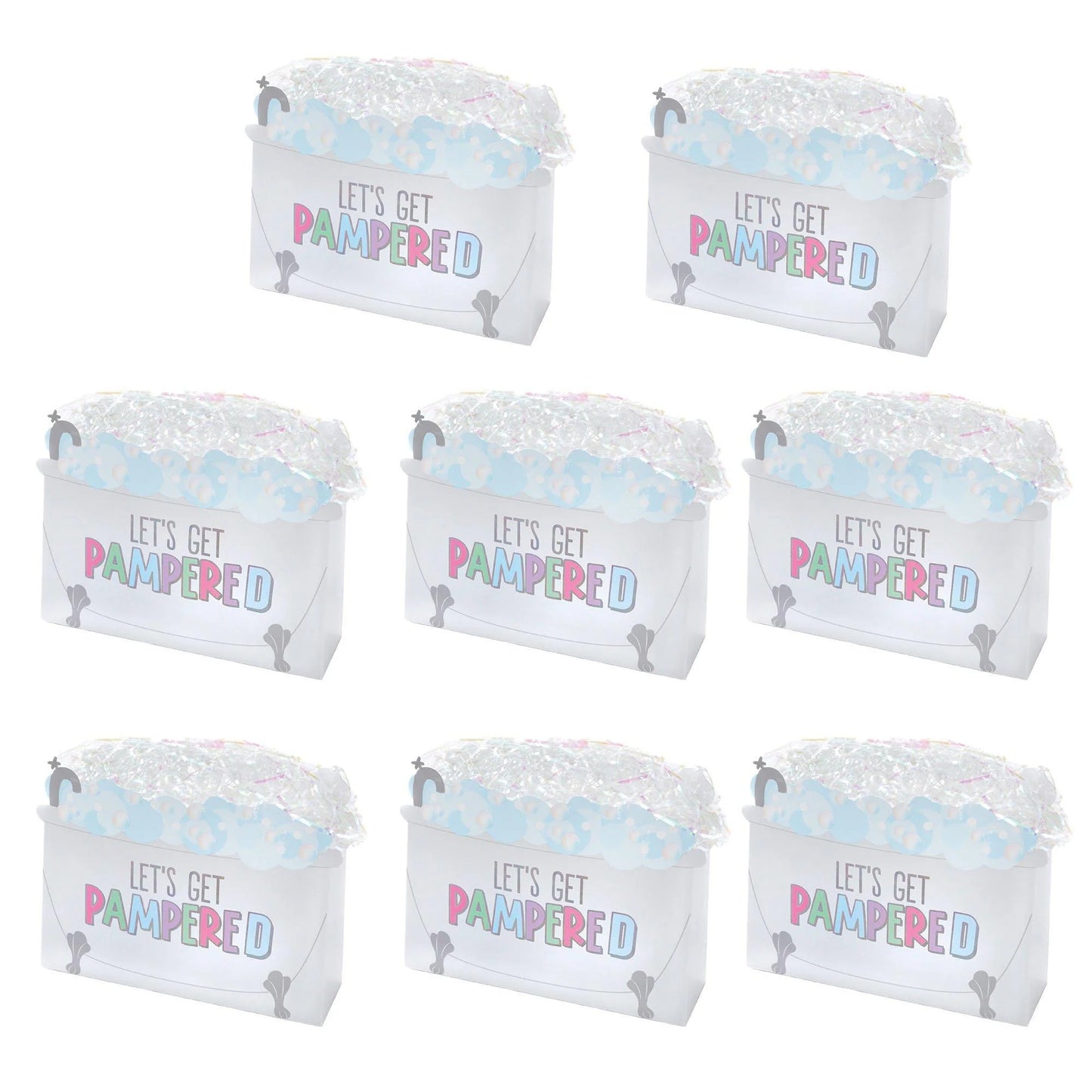 Spa Party “Lets Get Pampered” Favor Boxes