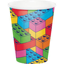 Lego/ Block Party Paper Cups