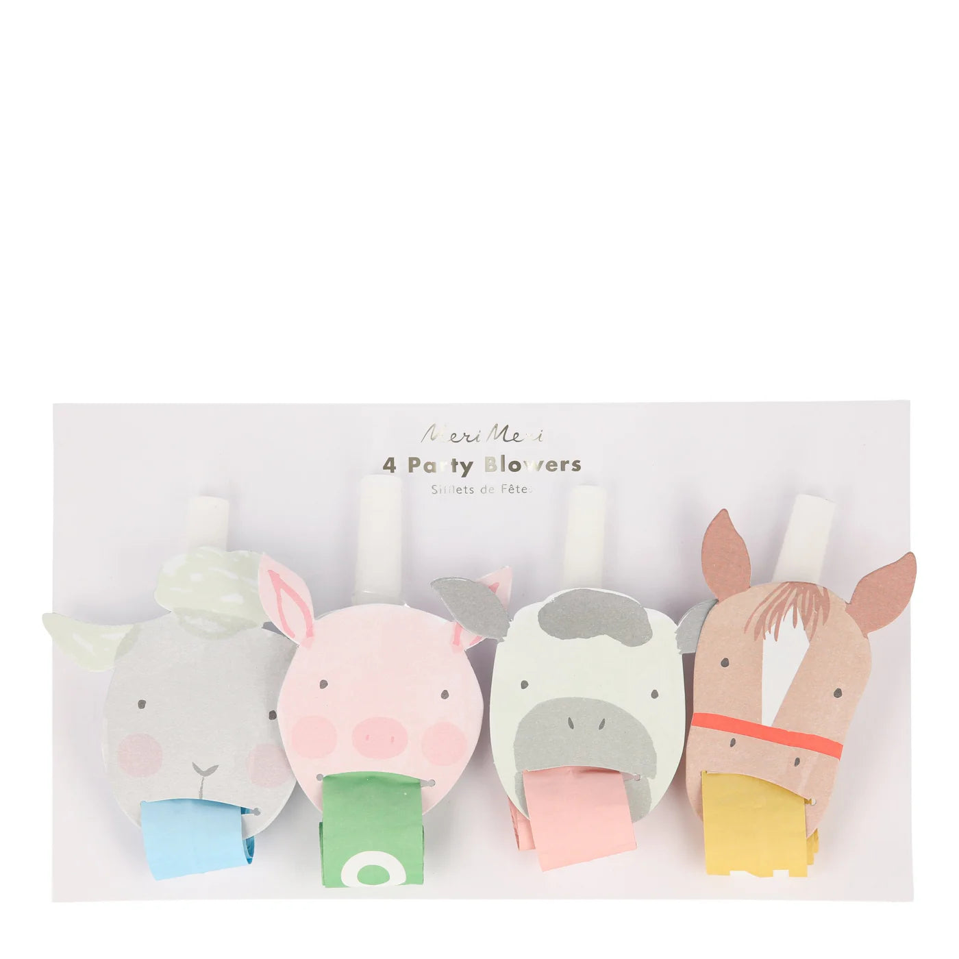 On the Farm Party Blowers (x4)