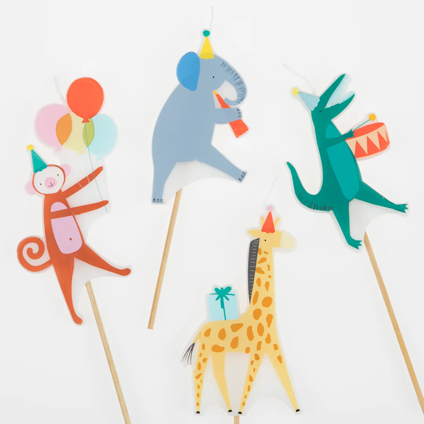 Animal Parade Candles (x4)