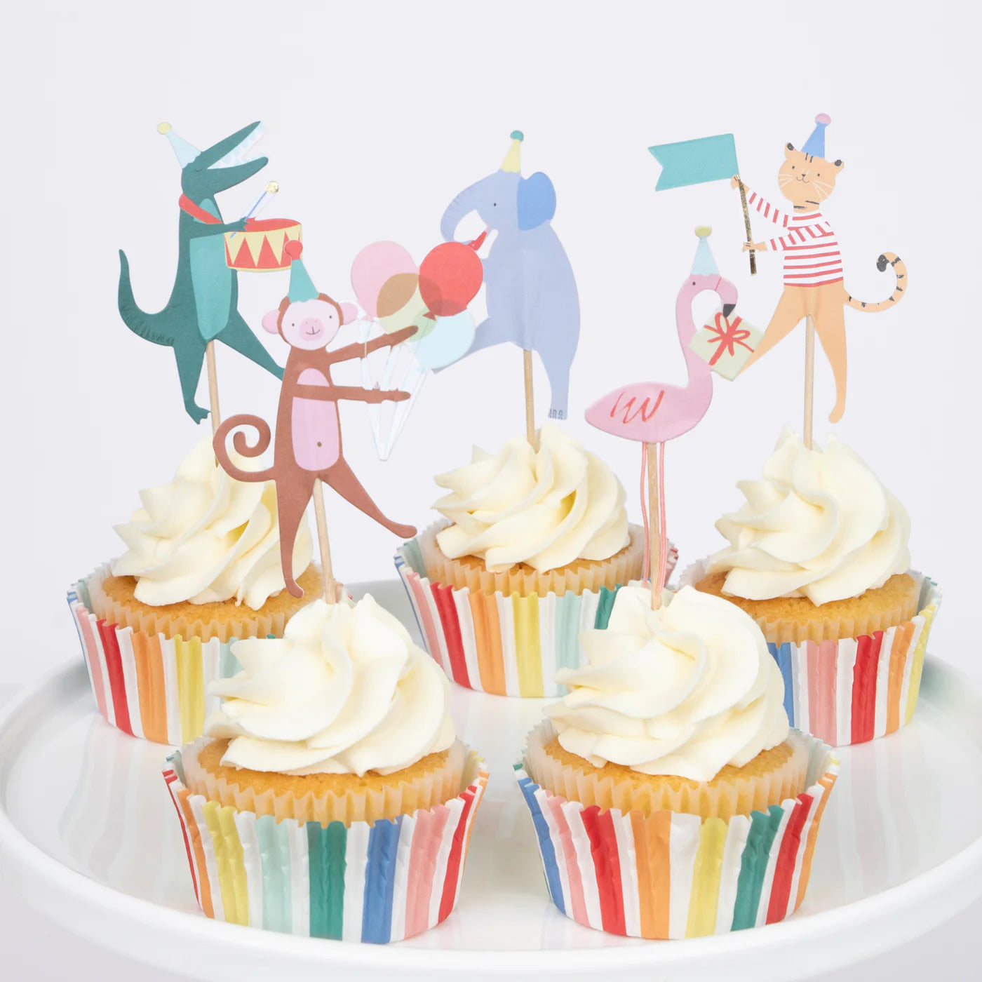 Animal Parade Cupcake Kit (x24 toppers)