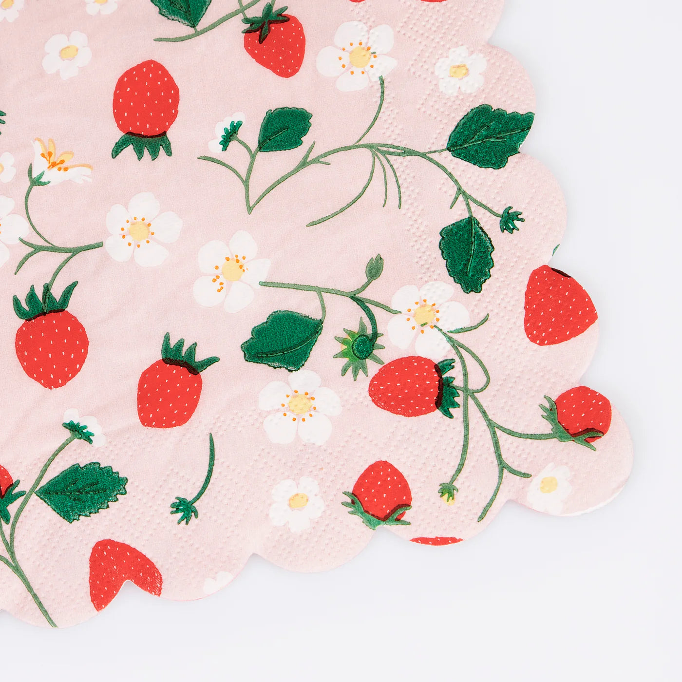 Strawberry Pattern Large Napkins (x16)