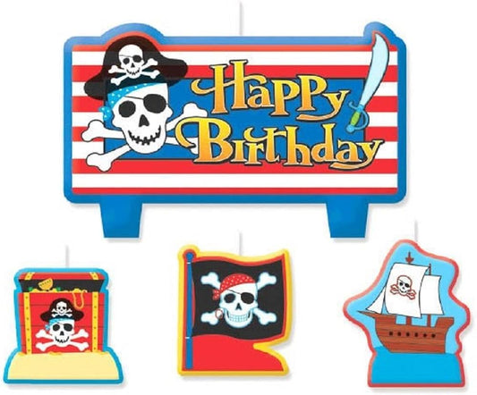 Pirates Treasure Birthday Candle Set