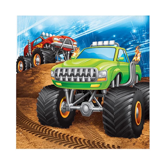Monster Truck Rally Lunch Napkins
