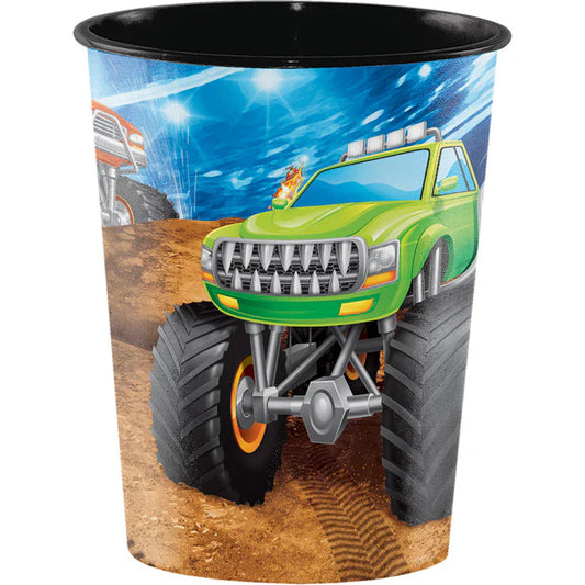 Monster Truck Rally Plastic Cup