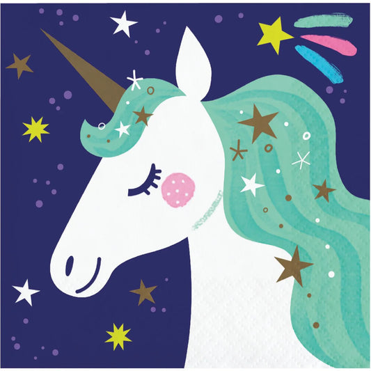 Unicorn Galaxy Beverage Napkins