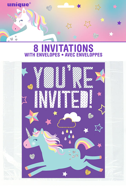 Magical Unicorn Invitations