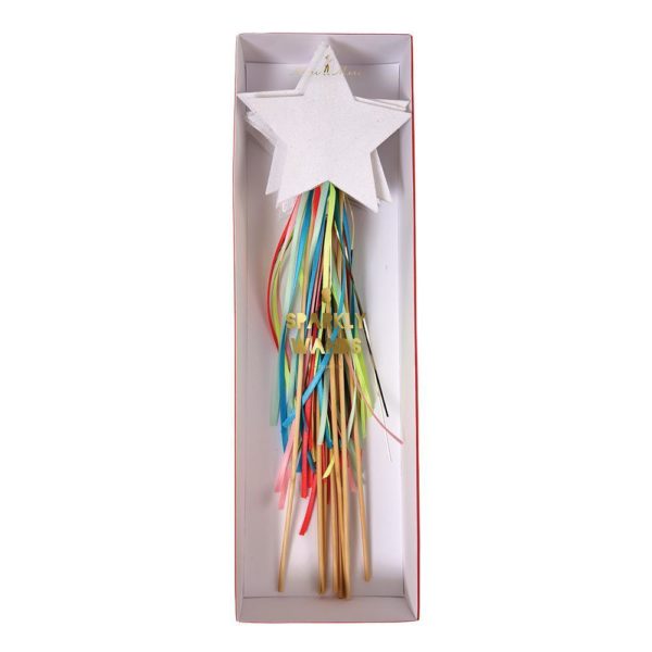 White Sparkly Wands (x8)