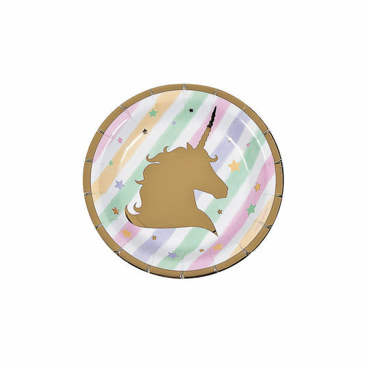 Unicorn Sparkle Dessert Plates