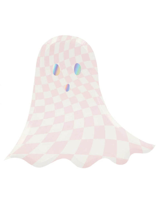 Pink Checkers Ghost Plates