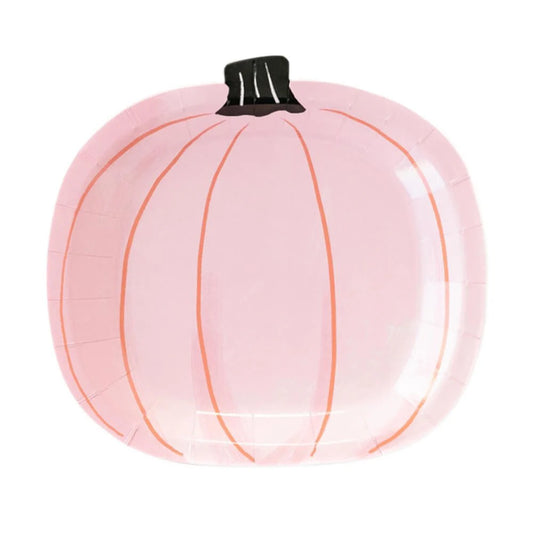 Haunting Pink Pumpkin Plates
