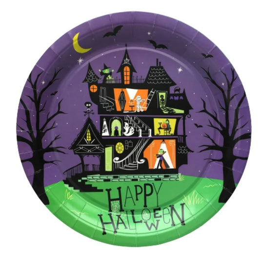 Scary Characters Round Paper Plates