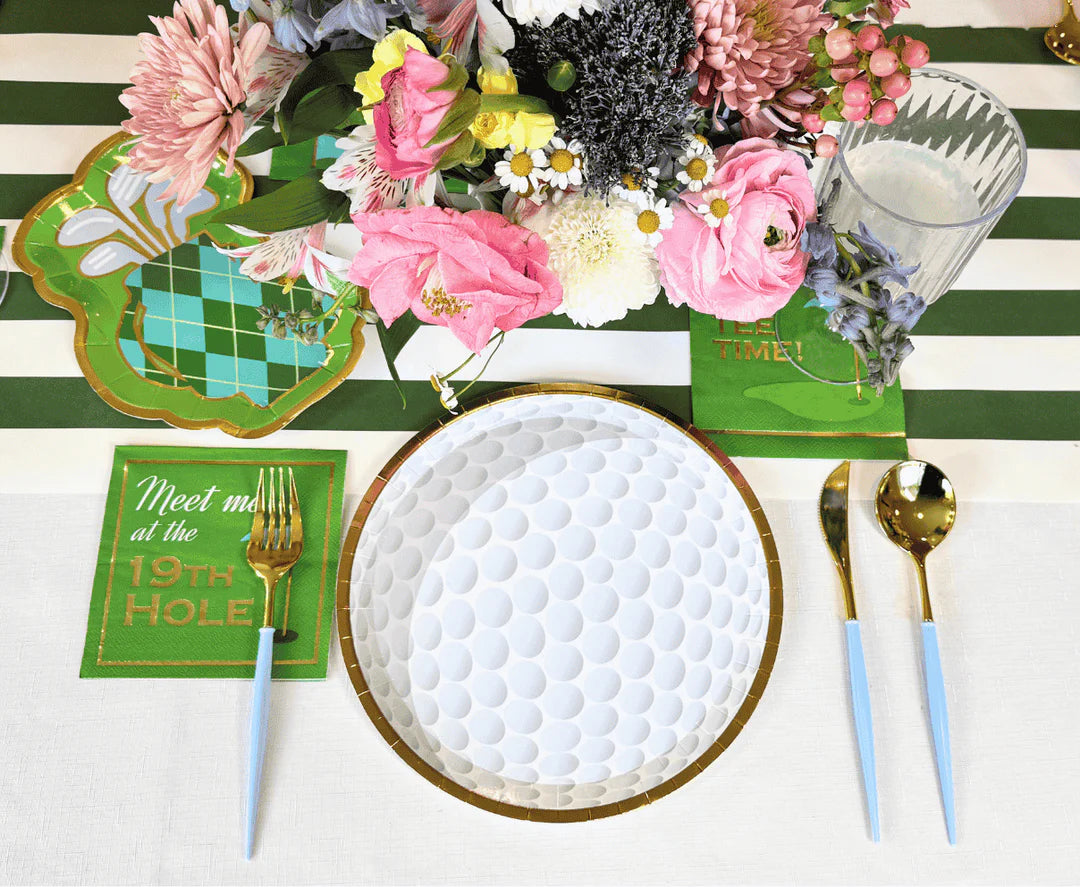 Golf Ball Die Cut Dinner Plates