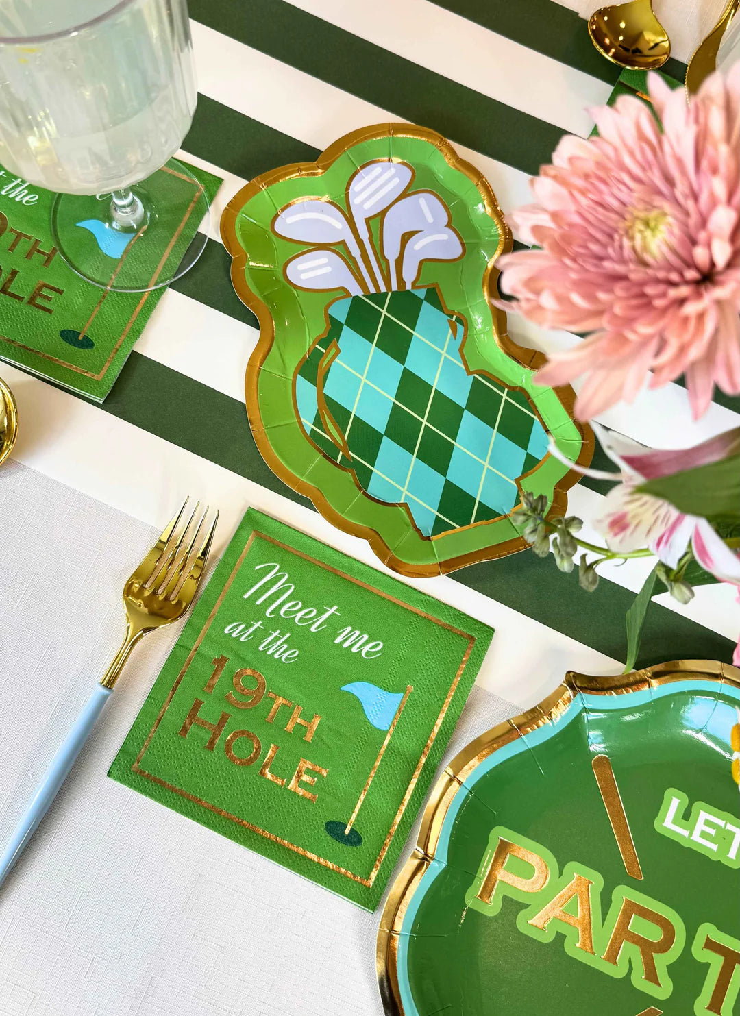 Golf Bag Diet Cut Salad Plates