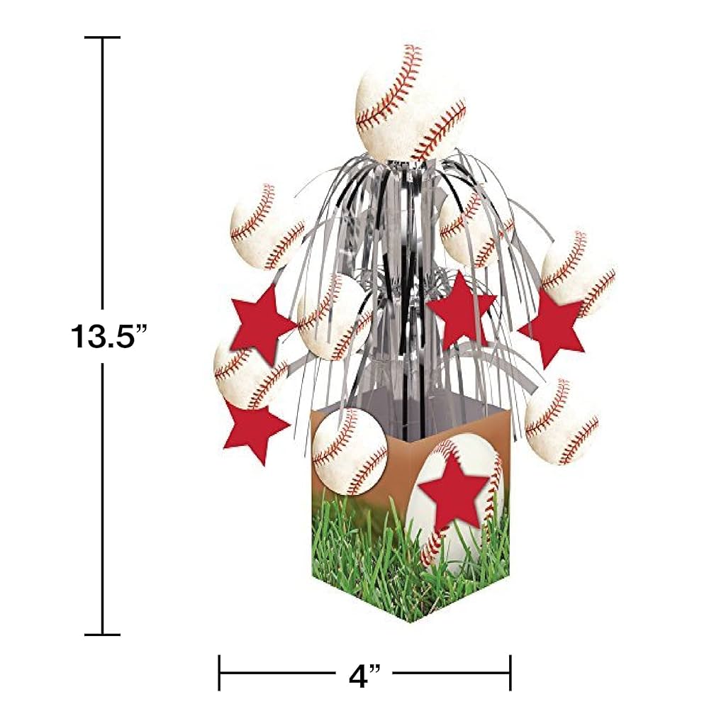 Baseball Cascade Centerpiece