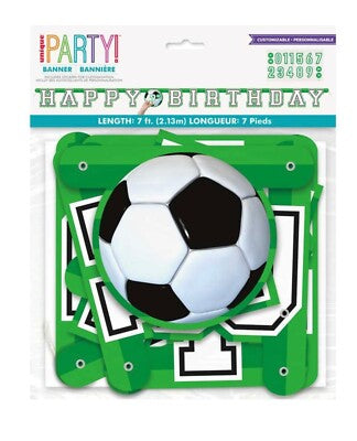 Soccer Happy Birthday Banner