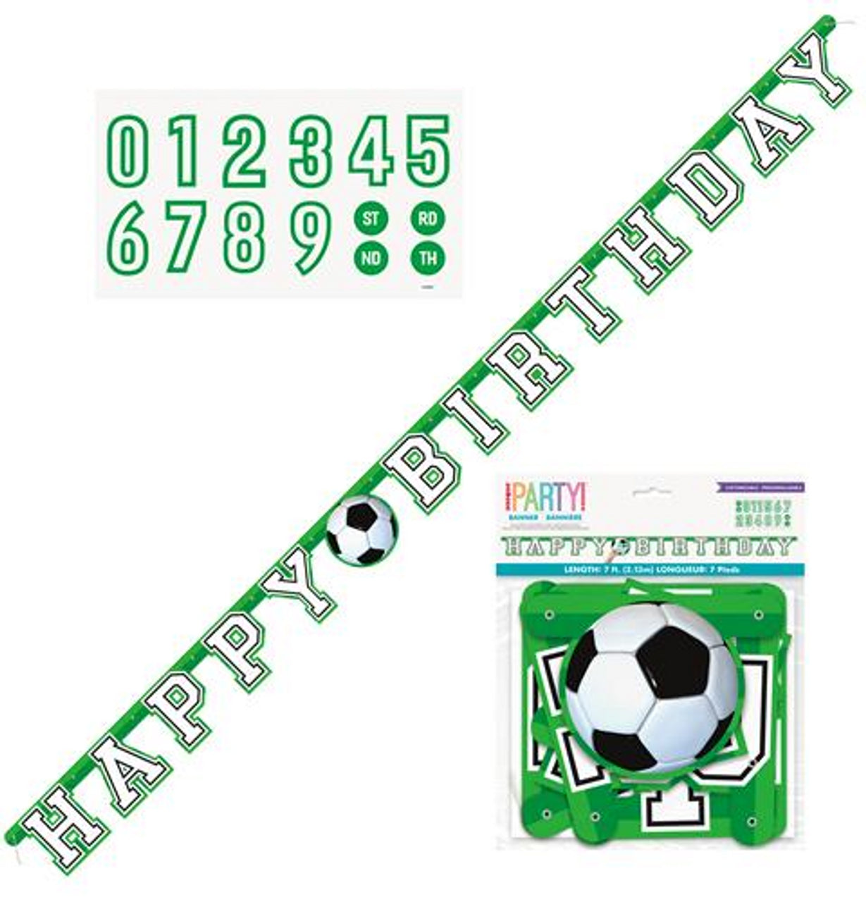 Soccer Happy Birthday Banner