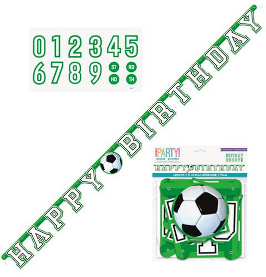 Soccer Happy Birthday Banner