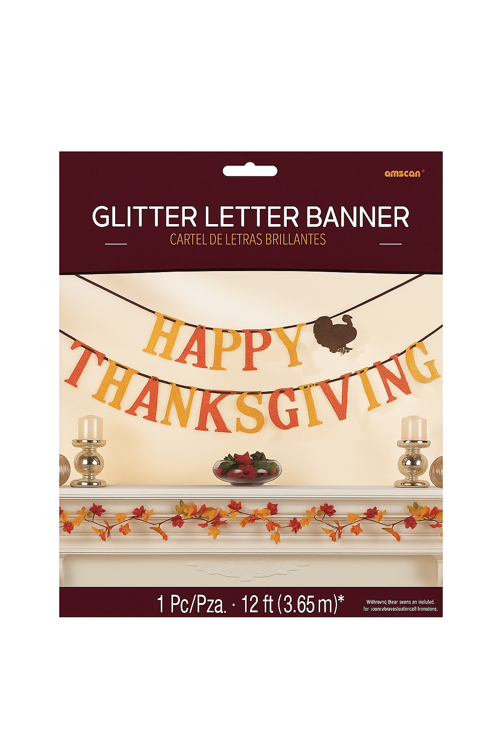 Happy Thanksgiving Glitter Letter Banner