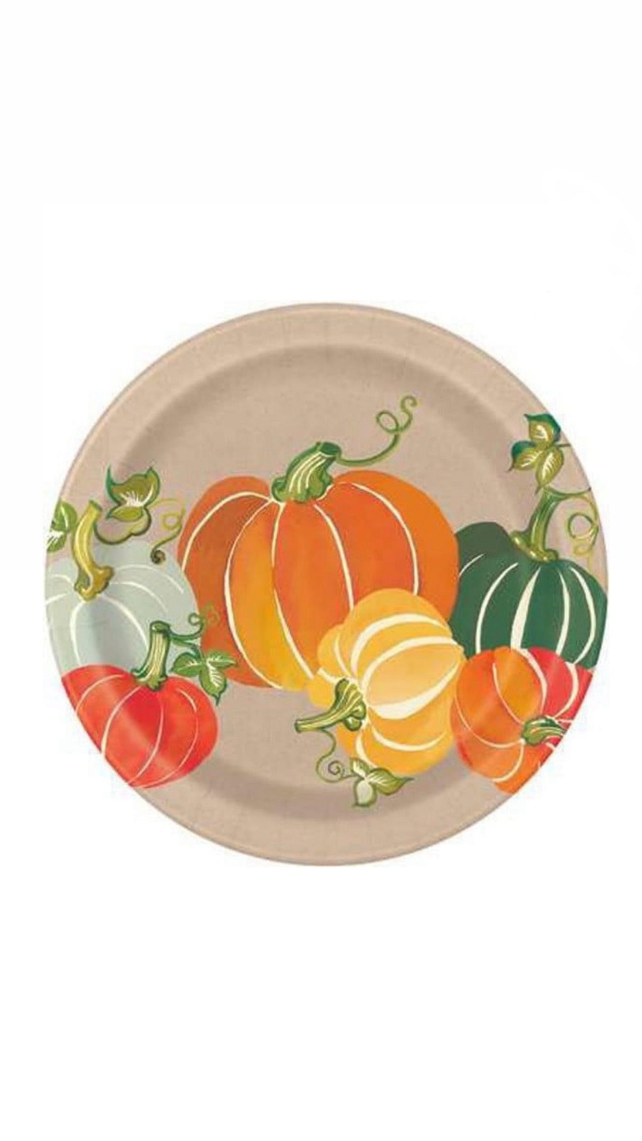 Fall Autumn Colorful Pumpkins Dessert Plates