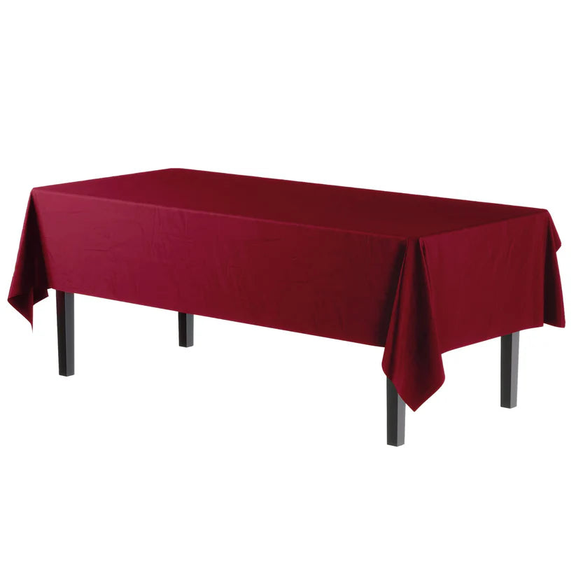 Rectangular Burgundy Table Cover
