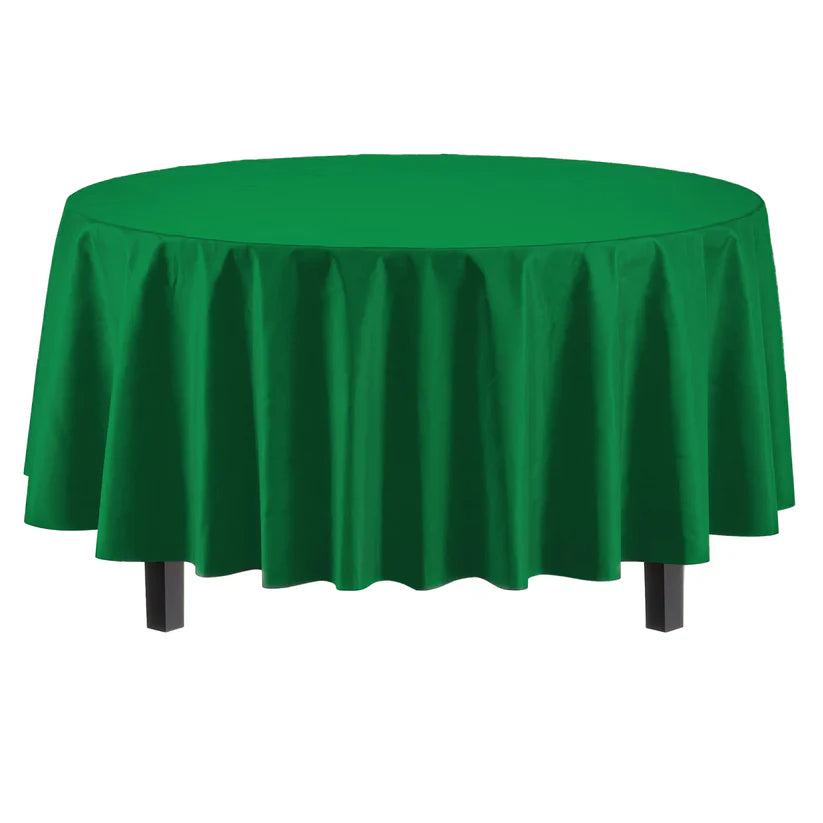 Round Emerald Green Table Cover