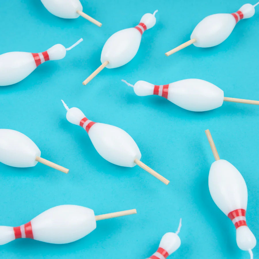Bowling Pin Candles (x10)