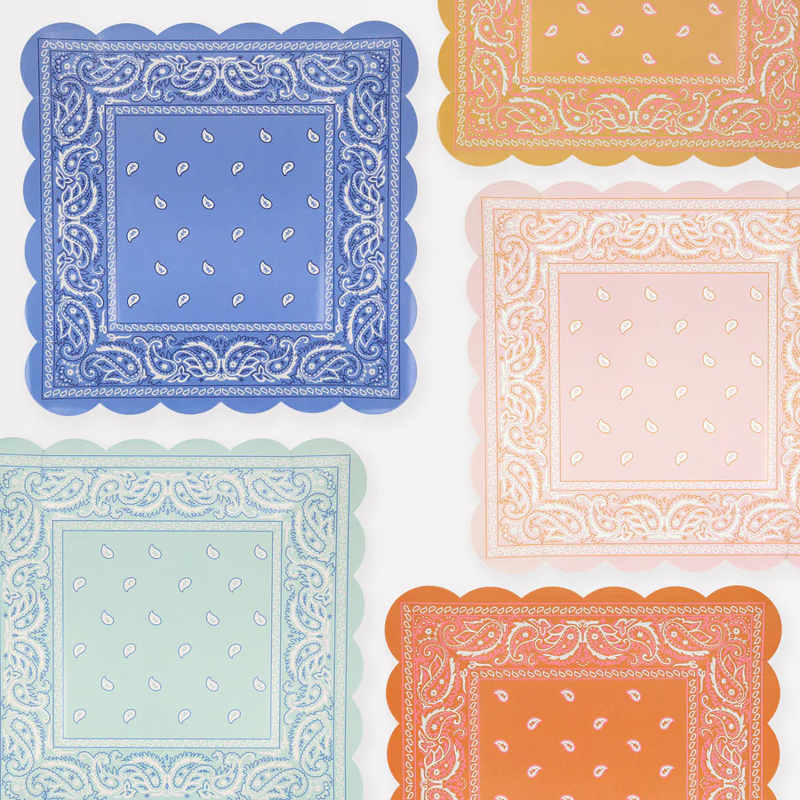 Western Bandana Large Napkins (x16)