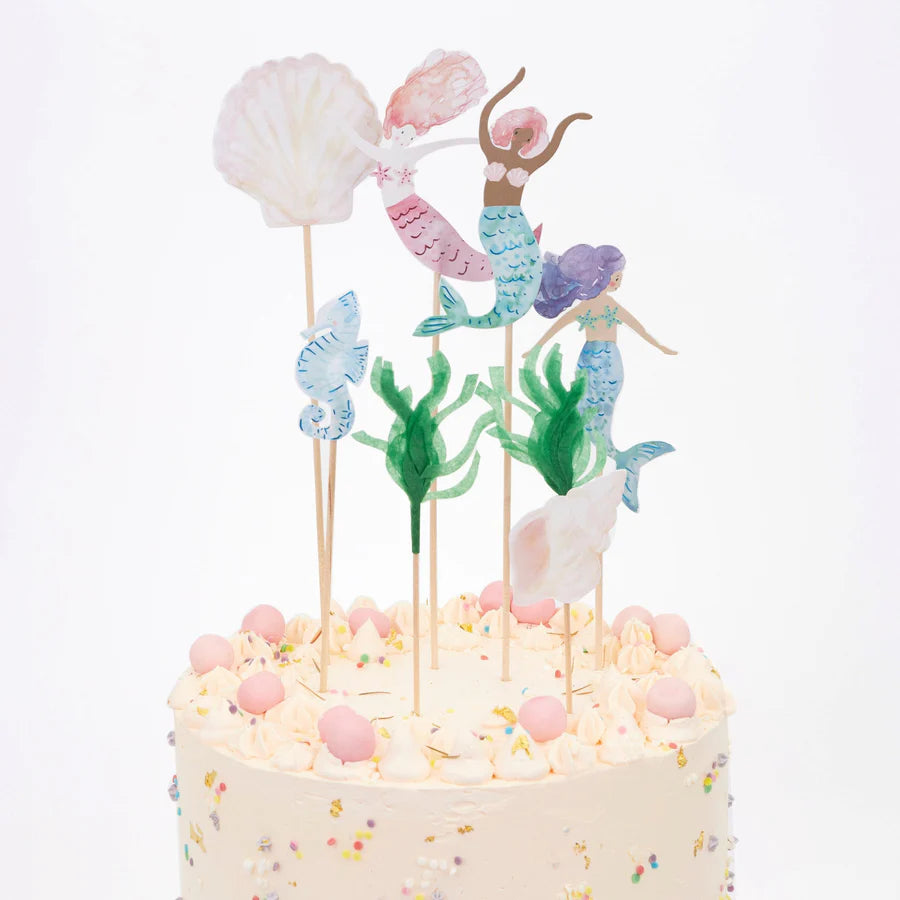 Mermaid Cake Toppers (x7)