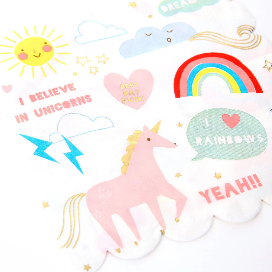 I Believe In Unicorns Large Napkins (x16)