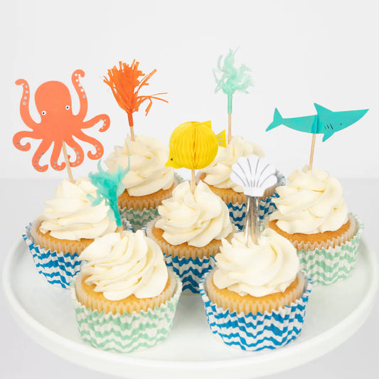 Octopus & Shark Cupcake Kit (x24 toppers)