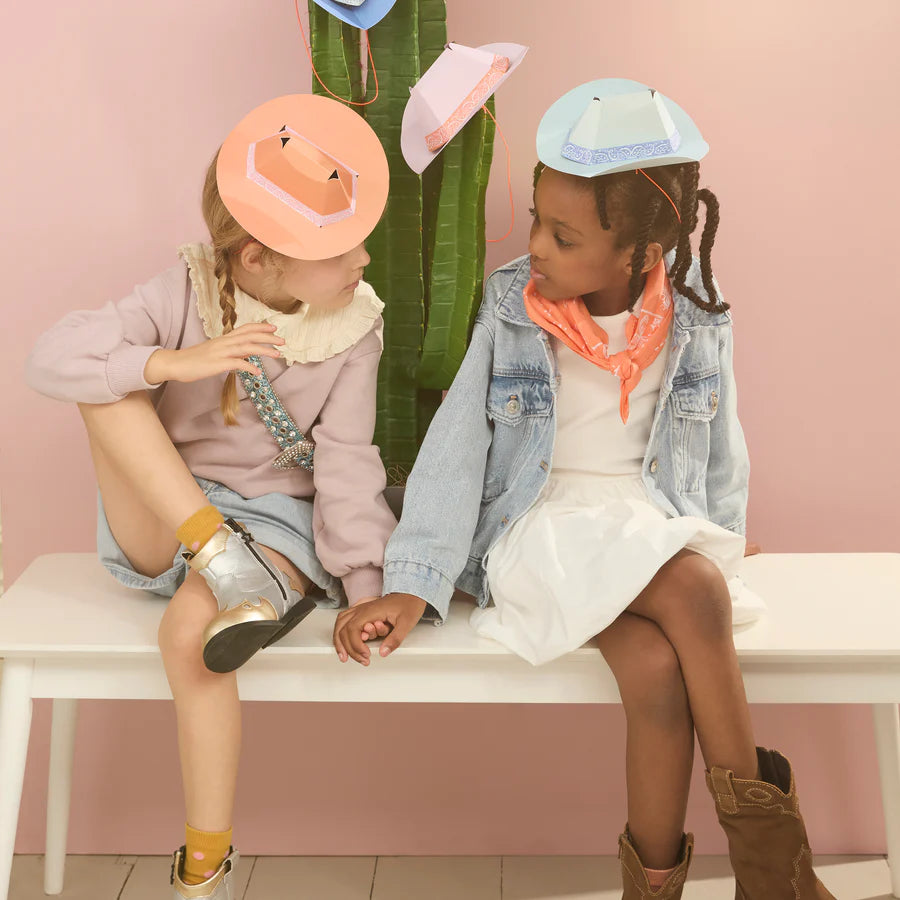 Western Mini Party Hats (x8)