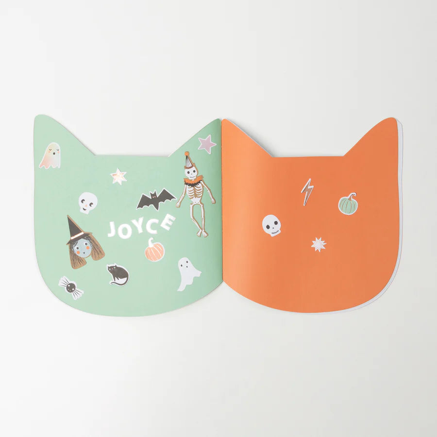 Halloween Cat Sticker Sketch Book